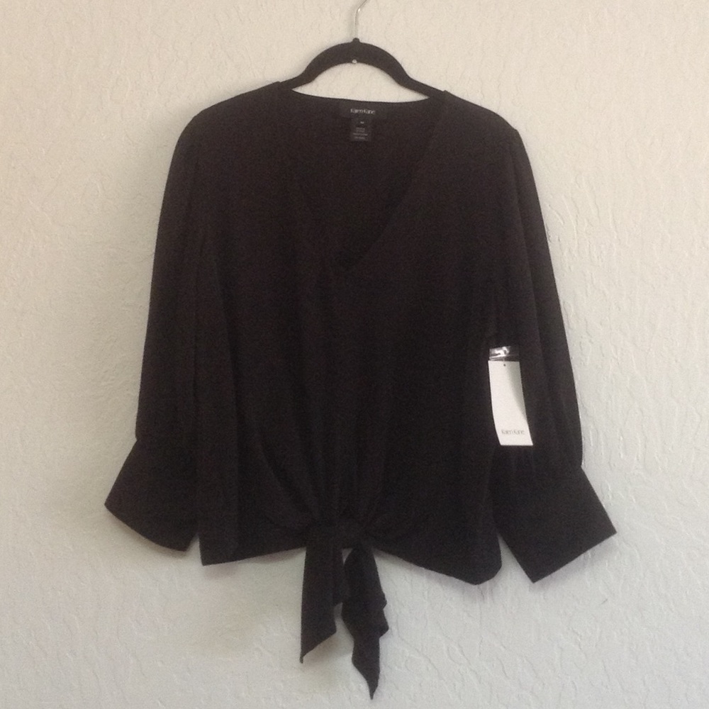 NWT Karen Kane Tie Waist Top